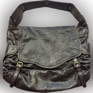 Vintage rich dark brown Kooba leather bag
